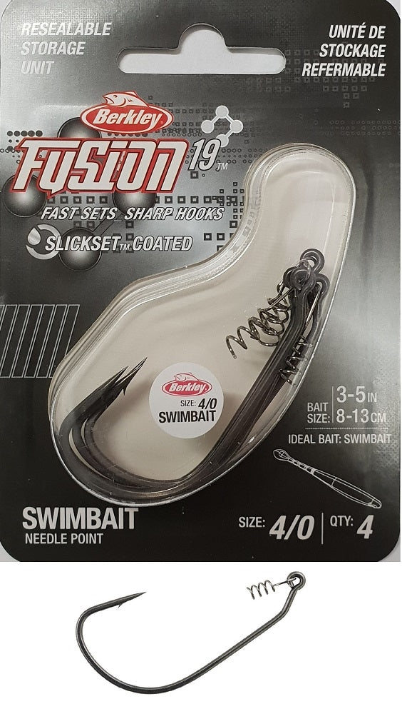 berkley fusion19 weighted swimbait hooks Berkley Fusion19 Swimbait Hook 4/0
