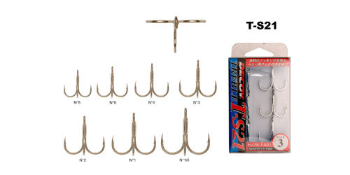 Decoy T-S21 Treble Hooks Size 1 - Mr Fish Ltd