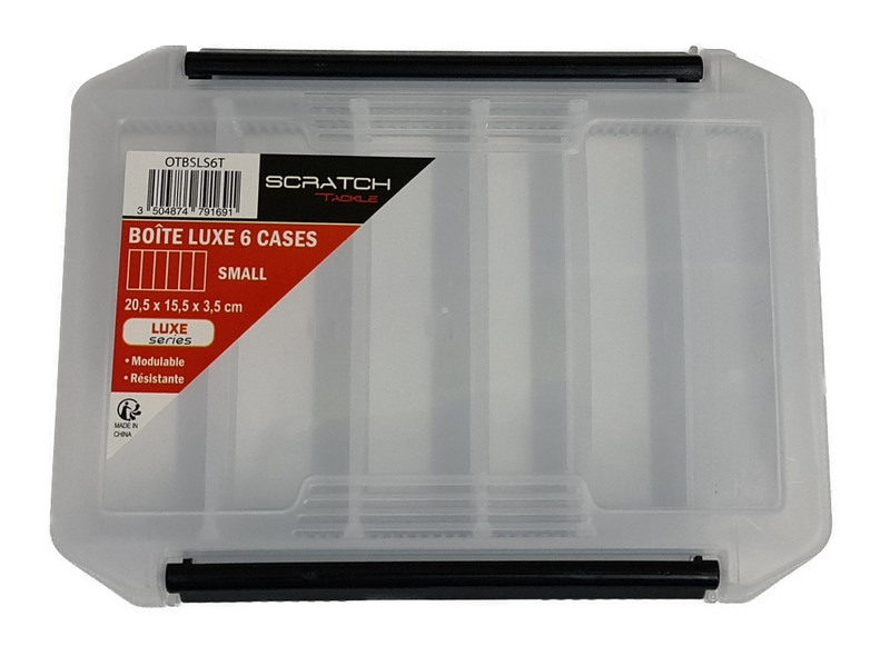 Scratch Tackle Luxe Lure Box - Small - 6 Interchangeable Sections