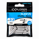 Explorer Tackle ~ Oval Aluminium Crimp Sleeves 2.3mm