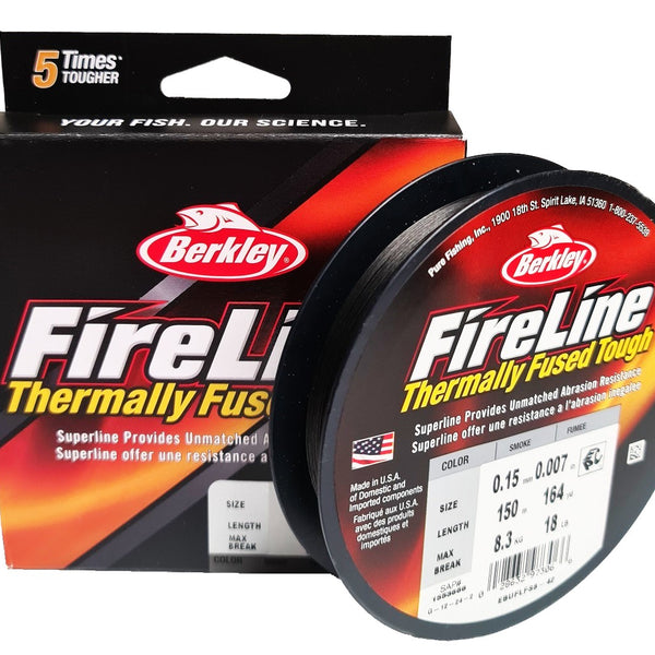 Berkley Fireline 18lb 0.15mm 150m Smoke Grey