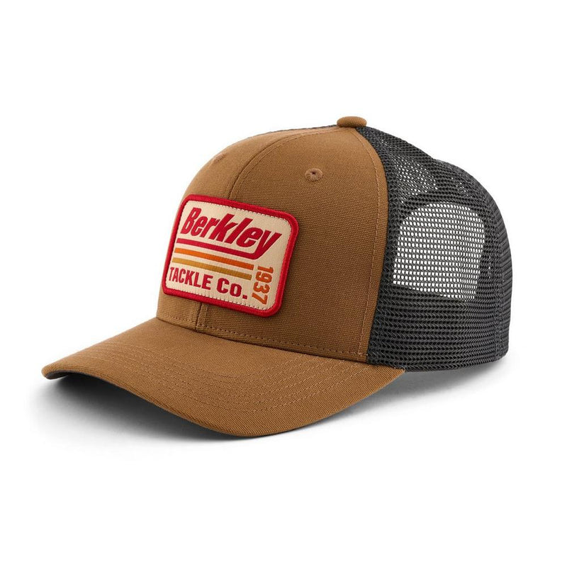 Berkley - Retro Striper Trucker Hat - Brown Charcoal
