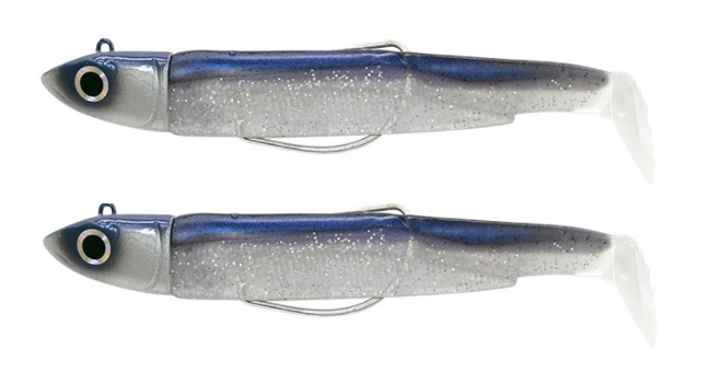 Fiiish Black Minnow 90 10g No2 Double Combo Pack Electric Blue