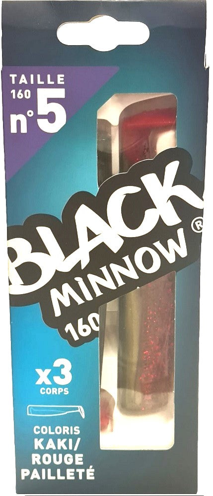 Fiiish Black Minnow 160 No5 Spare Bodies Kaki/Rouge Paillete