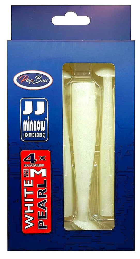 Pays Bass JJ Minnow Spare Bodies White (4's)
