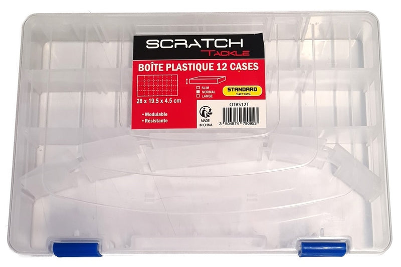 Scratch Tackle - Lure Box 3 Section x12 Dividers