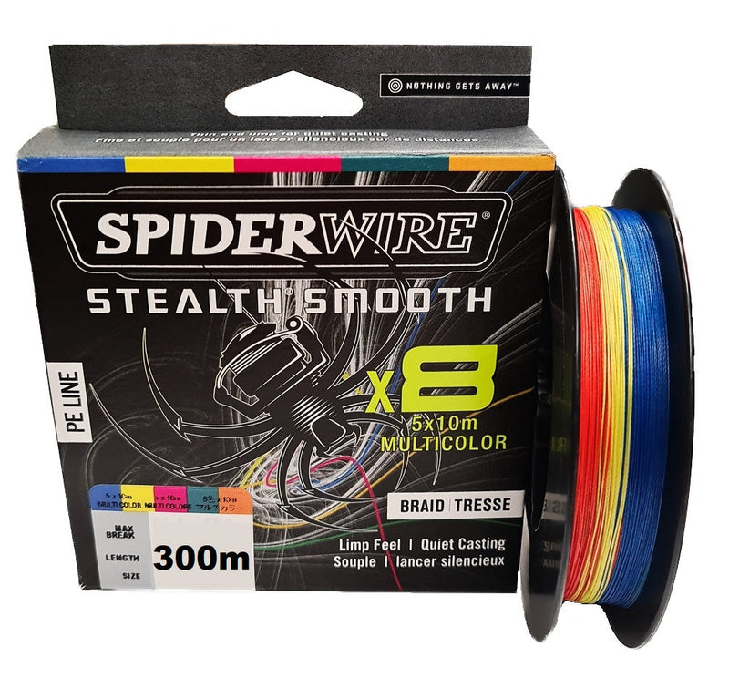 Spiderwire Steath Smooth X8 300m 0.19mm 40lb Multicolour