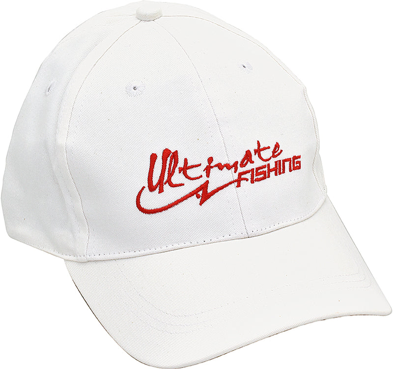 Ultimate Fishing Baseball Cap - White
