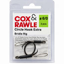 Cox & Rawle Circle Hook Extra 6/0 live bait bridle rigs for Bluefin Tuna fishing, pack of two