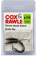 Cox & Rawle Circle Hook Extra 7/0 live bait bridle rigs for Bluefin Tuna fishing, pack of two