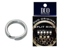 DUO Original Japanese forged stainless steel fishing lure split rings, including heavy-duty reinforced size 3.5 rated to 37 kg.