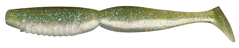 Megabass Spindle Worm 5" Light Green Pearl