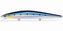 Zip Baits Abile 123S colour 718 Sardine, silent sinking bass lure with holographic silver sides, blue-black back and distinctive black spots.