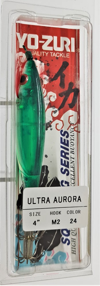 Yo-Zuri Ultra Aurora 4" Floating Squid Jig Green