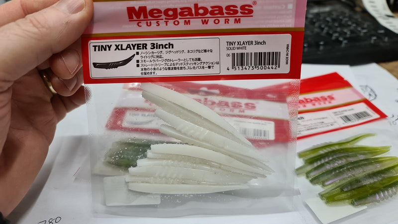 Megabass Tiny 3" Xlayer Solid White