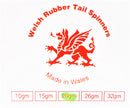 Welsh Rubber Tail Flying "C" 20g Black - Mr Fish Ltd