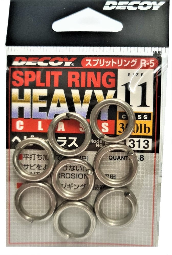 Decoy Heavy Split Rings #11 (14mm) 300lb