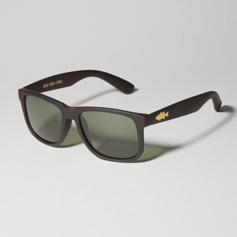 Big Fish 1983 - Easy Fish - Bass - Black Frame - Green/Grey Lens