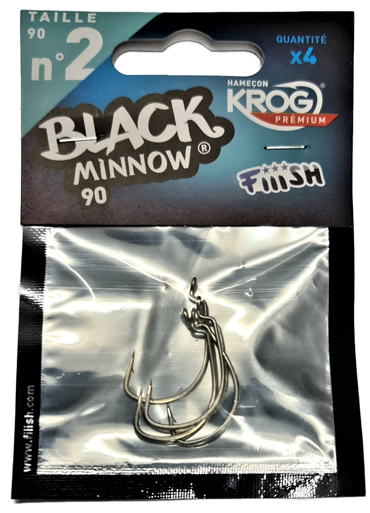 Fiiish Black Minnow 90 Replacement Krog Hooks No2