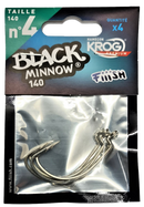 Fiiish Black Minnow 140 Replacement Krog Hooks No4