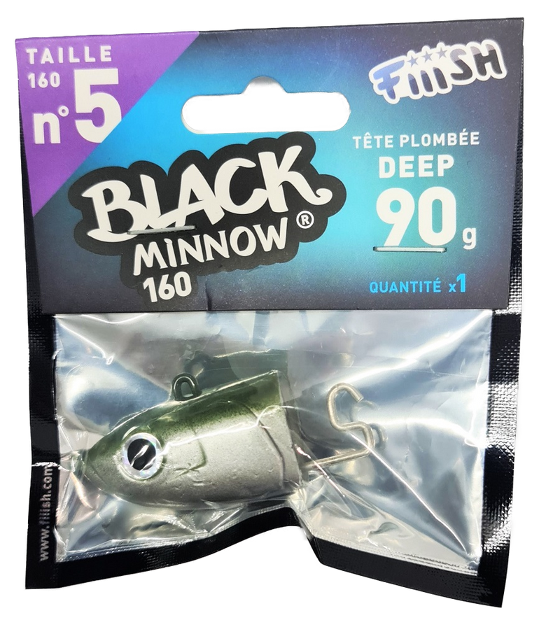 Fiiish Black Minnow Heads Size 5 160mm All Sizes
