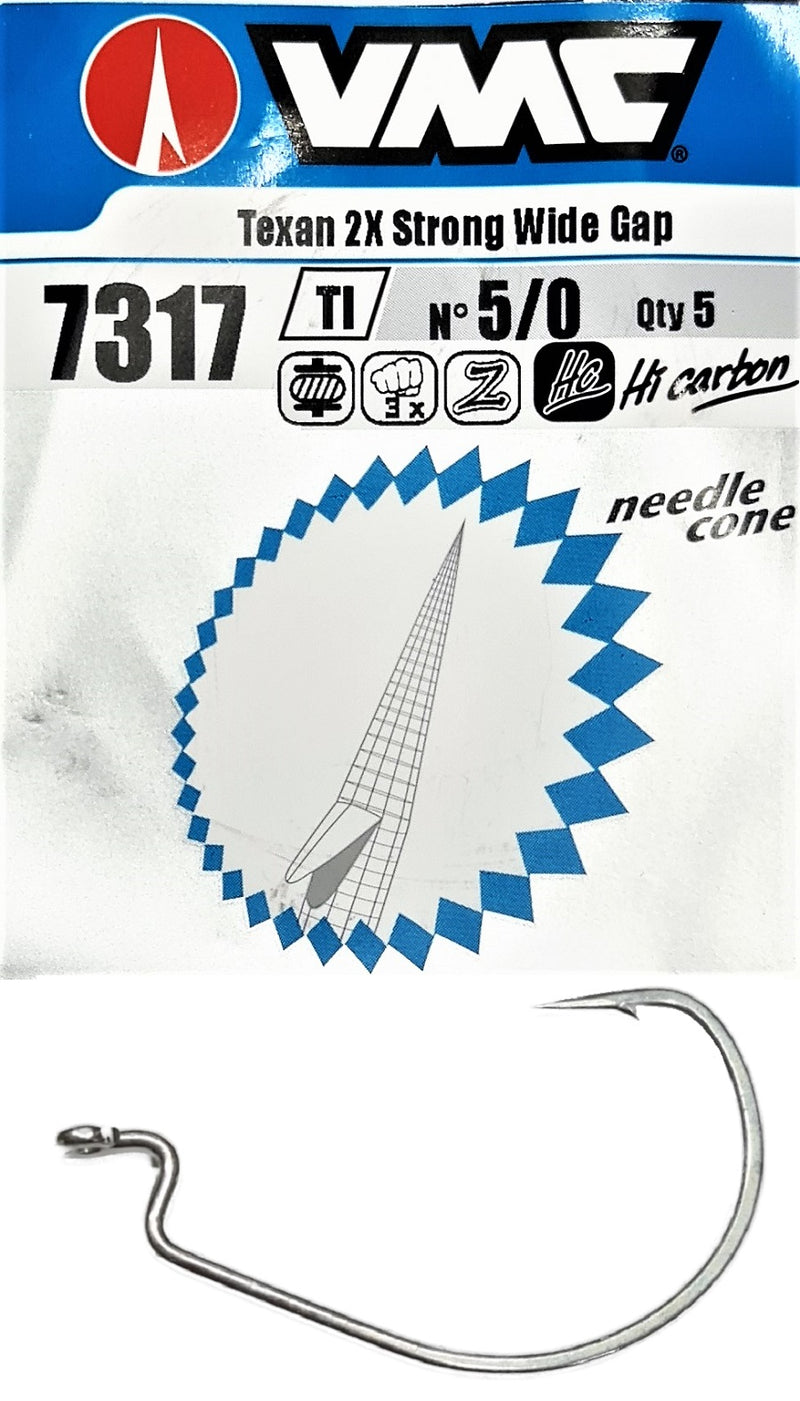 VMC 7317 Ti Extra Strong Wide Gape 5/0