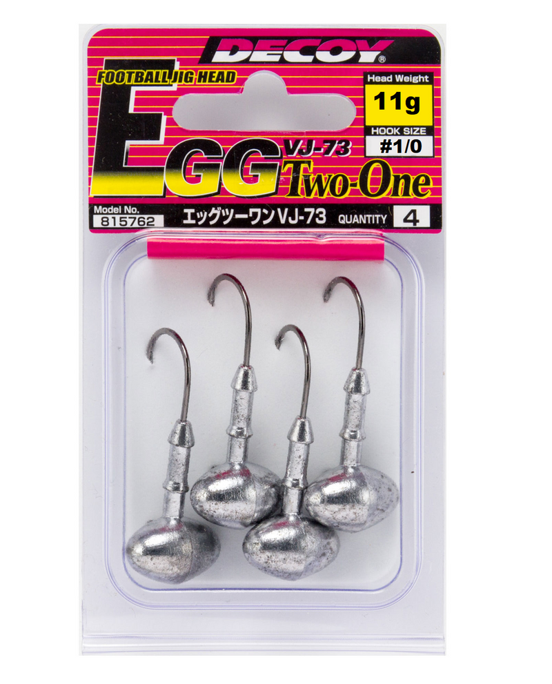 Decoy VJ-73 Egg21 Football Jig Head 1/0 11g