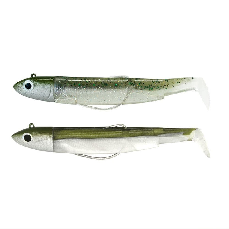 Fiiish Black Minnow 90 10g No2 Combo Double Pack Khaki & Ghost Minnow