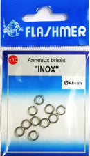 Flashmer Split Ring Stainless Steel 4.5mm - Mr Fish Ltd